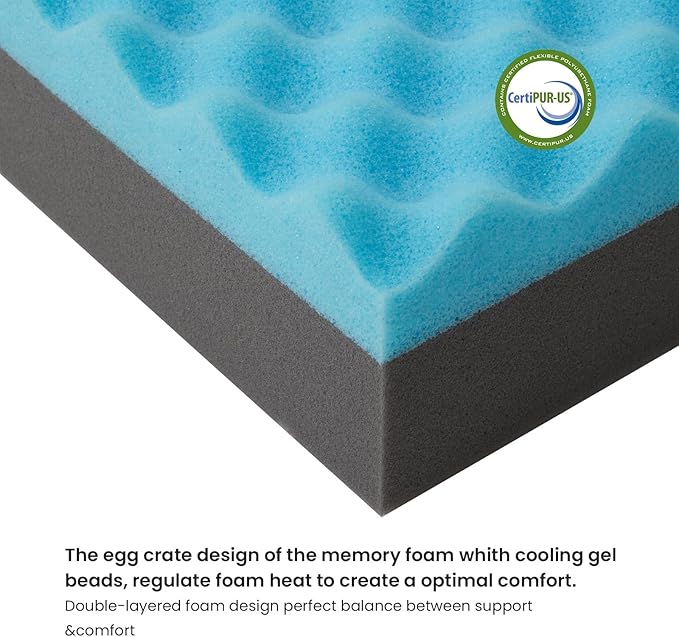 Orthopedic Memory Foam Dog Bed,Cooling Dog Beds for Medium Dogs, Washable Pet Beds for Crate with Faux Fur Cover, Waterproof Lining, M(29inch)