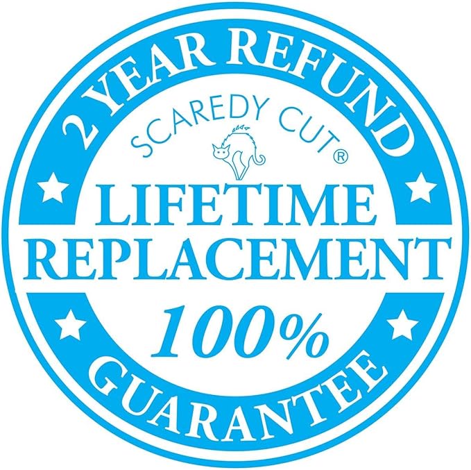 Tiny Trim 4.5" Ball-Tipped Scissor for Dog, Cat and all Pet Grooming - Ear, Nose, Face & Paw - Scaredy Cut's small Safety Scissor Yellow