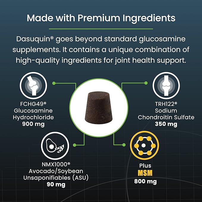 Nutramax Laboratories Dasuquin with MSM Soft Chews Large Dog 84 Count, brown