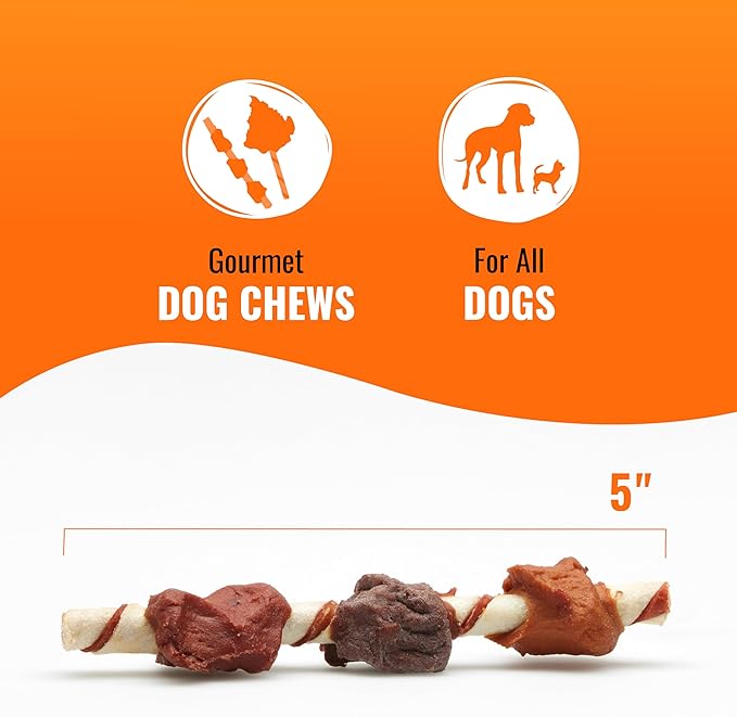 Good ‘n’ Fun Triple Flavor Kabobs Chews for All Dogs, 18 Count, Treat Your Dog to Chews Made from Beef Hide, Real Chicken, Pork Hide, Duck and Chicken Liver