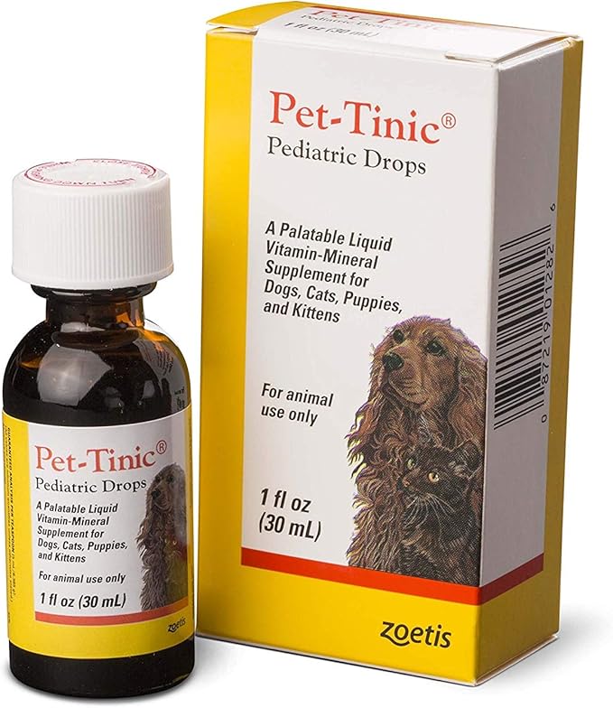 Pet-Tinic Pediatric Drops for Dogs, Cats, Puppies and Kittens, 1 oz. (30 ml) by Unknown