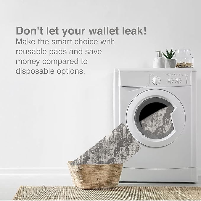 Washable Pee Pads for Dogs - Super Absorbent Reusable Puppy Training Pads - 100% Waterproof, Leak-Proof & Non-Slip Whelping Pads for Pet Housebreaking