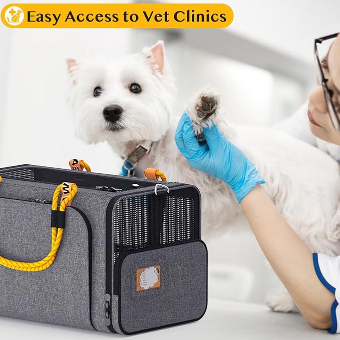 PAWZIDEA Double Pet Stroller with 2 Detachable Carriers, Portable Dog Crate for Car Travel & TSA-Approved Expandable Cat Carrier, Foldable Lightweight Jogger Stroller for 2–4 Cats or Small/Medium Dogs