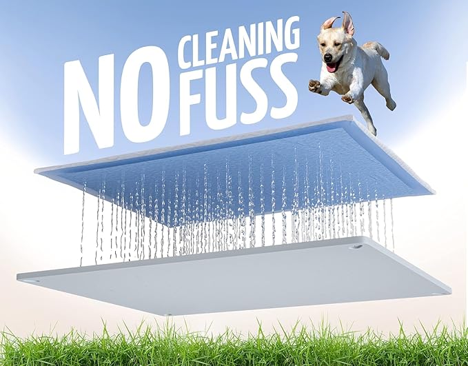 TidyFriend Dog Pee Pad Holder Tray Fits for 30” x 23” Pee Pads with Corner Lock Holes, Raised Edges, Non-Spill, Easy to Clean Silicone Dog Potty Tray Holder, For Indoor Floor Protection (Light Grey)