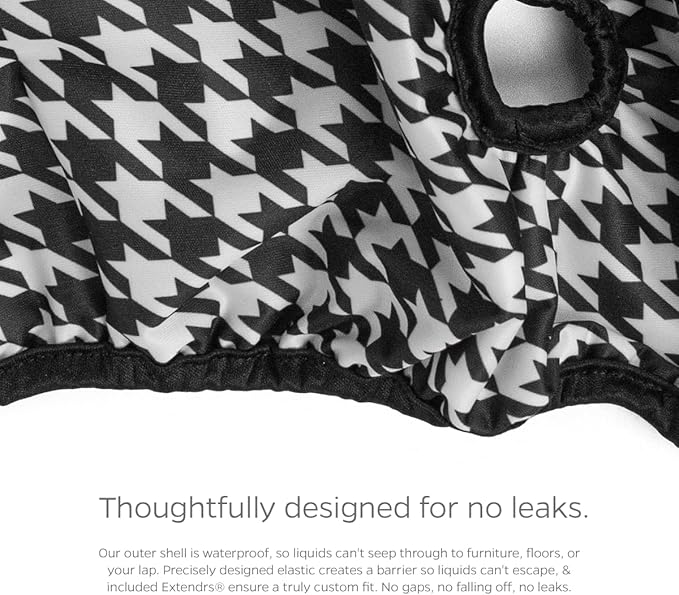 Pet Parents® Washable Dog Diapers (3pack) + Extendrs® of Durable Doggie Diapers, Premium Dog Diapers Female (Small, Luxe)