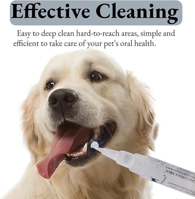 Pet Teeth Cleaning Pen, Pet Teeth Repairing Kit, Cat/Dog Teeth Brightening Pen for Cat/Dog Dental Care Fresh Breath