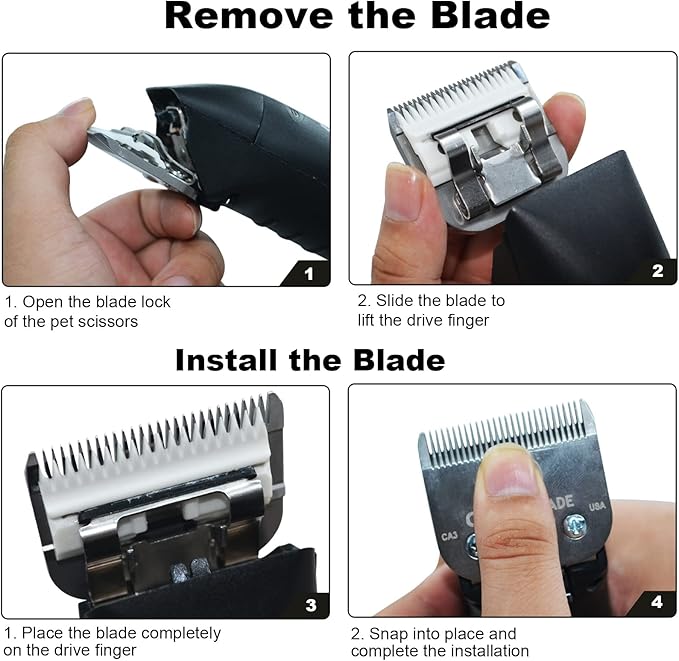3PCS 7FC Blades for Dog Grooming Blades Compatible with Andis,Oster A5,Wahl km10 Dog Clippers,Size-7FC, 1/8-Inch (3.2mm) Cut Length (3pcs #7FC (3.2mm))