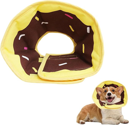 Soft Dog Cone Collar for Dogs After Surgery, Adjustable Dog Recovery Cone Collar for Medium Small Puppy Dogs and Cats to Stop Licking (Donut S)