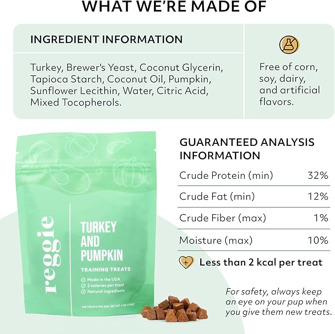 Reggie Forager Ball for Dogs | Mealtime Enrichment Toy | Reduces Boredom, Hyperactivity, Stress | Vet-Approved & Ideal for All Ages, Breeds, and Sizes (Forager Ball - Turkey & Pumpkin)