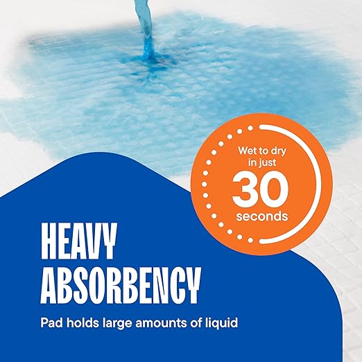 Puppy Pads Pet Pee Pads for Dogs & Puppy Training - 100 Count - Potty Pads for Dogs 22" x 22" Leak-Proof Dog Pee Pads - Quick-Dry Surface - Heavy Duty Absorbent Disposable Dog Wee Pad Bulk Pack