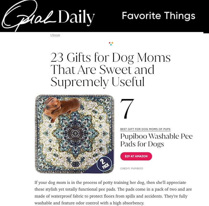 Washable Pee Pads for Dogs - Super Absorbent Reusable Puppy Training Pads - 100% Waterproof, Leak-Proof & Non-Slip Whelping Pads for Pet Housebreaking