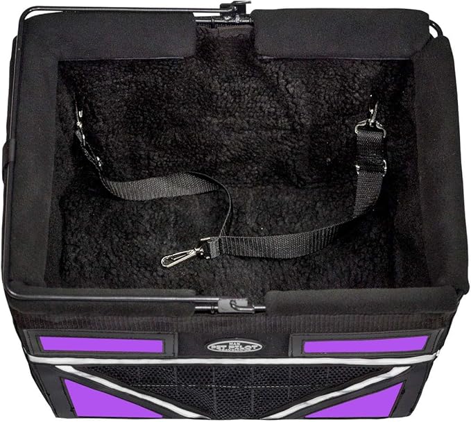 TRAVELIN K9 Pet-Pilot MAX Dog Bicycle Basket Carrier | 8 Color Options for Your Bike (Purple)