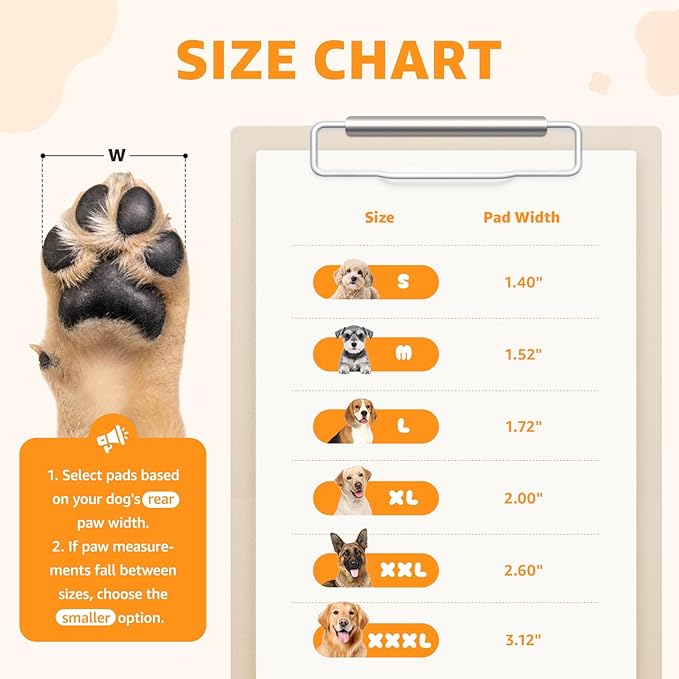 Paw Pads for Dogs Traction for Senior Dogs - Non Slip Sticky Dog Paw Protector Pads, Anti-Slip Adhesive Dog Paw Grip Pads Covers for Slippery Hardwood Floors to Prevent Slipping While Running Walking