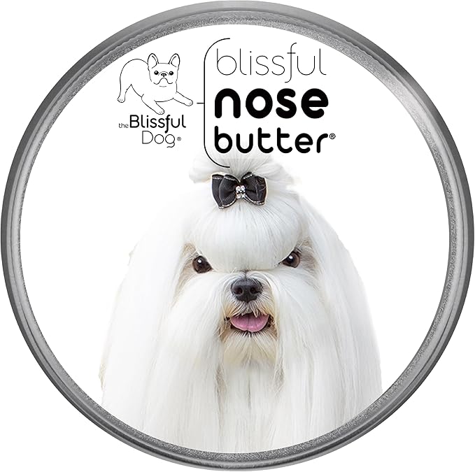The Blissful Dog Maltese Unscented Nose Butter - Dog Nose Butter, 8 Ounce