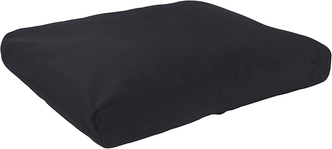 K9 Ballistics Tough Rectangle Pillow XXL Extra Large Dog Bed - Removable Cover, Washable, Durable & Water Resistant Dog Bed Made for Big Dogs 68"x40", Obsidian Black