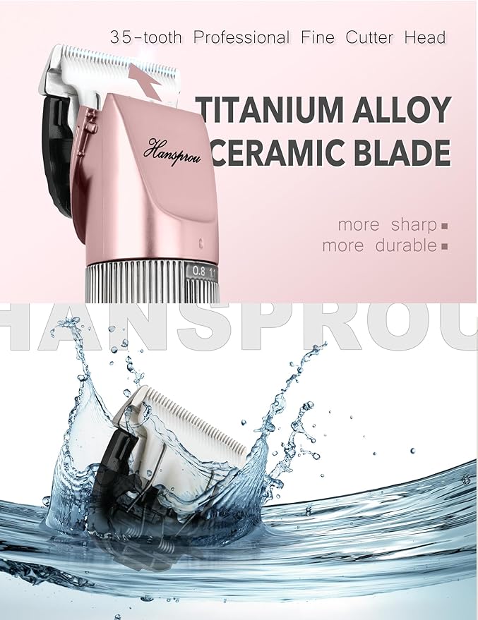 Dog Clippers for Grooming,Upgraded 36V Heavy Duty Dog Clippers,Professional Pet Hair Trimmer for Thick Coat,Corded Pet Clipper with Guard Combs Brush