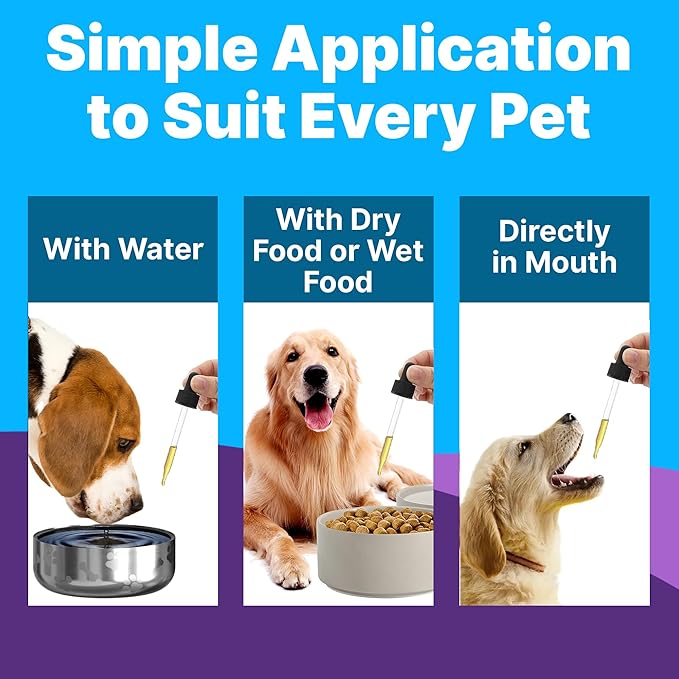 Freedom Joint Drops - Dog Joint Support Supplement with Human-Grade Ingredients - No Fillers, Preservatives, Additives, or Artificial Ingredients, 3 30 ml Droppers