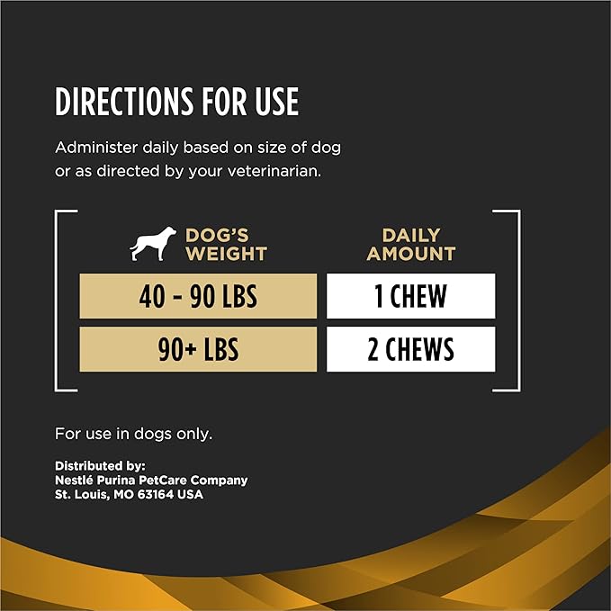 Purina Pro Plan Veterinary Joint Care Joint Supplement for Small Breed Dogs Hip and Joint Supplement - 2.65 oz. Pouch