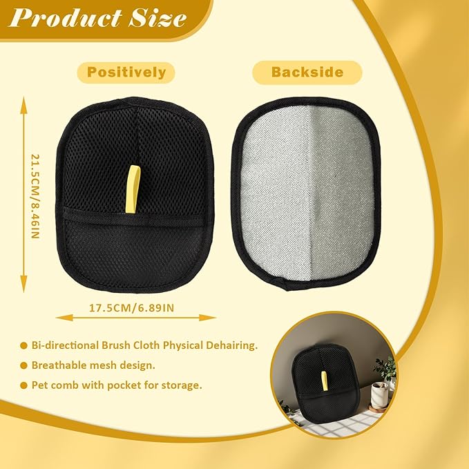 Pet Hair Removal Glove for Cats & Dogs, Reusable Cat Dog Electrostatic Hair Remover, Efficient Grooming Gloves for Pet Hair, Pet Hair Removal Glove for Couch, Furniture, Carpet, Curtain (1 Pcs)