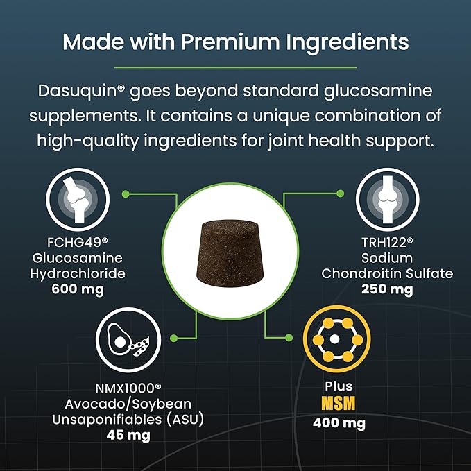 Nutramax Laboratories Dasuquin with MSM Soft Chews Small/Medium Dog 84 Count, brown