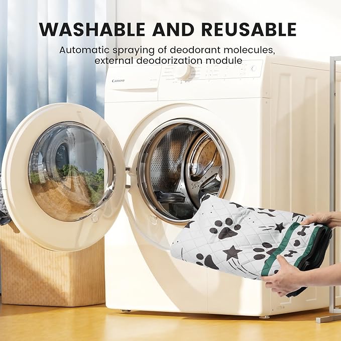 Gardner Pet Washable Dog Pee Pads, 72'' x 72'' Non Slip Dog Mats with Great Urine Absorption, Reusable Puppy Pee Pads for Potty Training - 1 Pack