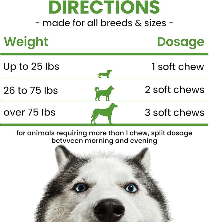 Probiotics for Dogs - Dog Probiotics with 5 Enzymes & 4 Prebiotics for Itchy Skin, Pet Probiotics lab for Digestion & Gut Support, Helps Diarrhea, Yeast Infection, Allergies & Immune System -180 Chews