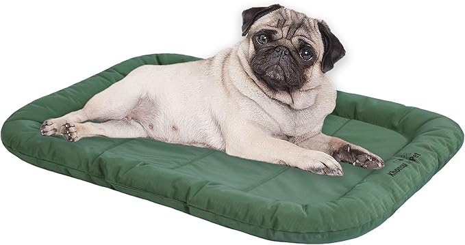 KHONSU PET Durable Dog Bed Tough and Tear Proof Dog Crate Bed, 800lbs Tear Strength PVC-Backed Waterproof Ped Bed Mat Indoor & Outdoor Use for Dogs up to 25 lbs