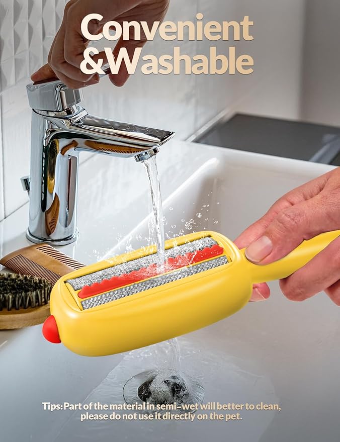 Reusable Lint Remover,Lint Brush,Pet Hair Removal Tool for Clothes,Couch,Car and Laundry,Portable,Washable Pet-Hair Remover for Cats and Dogs,Lints Brush with Cover,No Need Sticky Lint Roller Refills