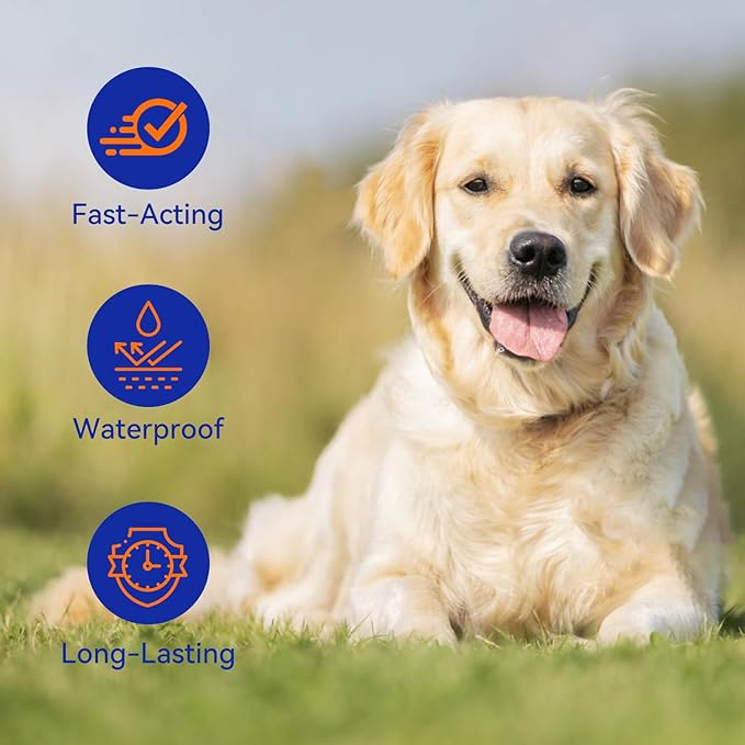 Flea and Tick Prevention for Dogs, Addcool Dog Flea and Tick Treatment, Flea & Tick Control Topical Drops, 3 Doses, Vet-Recommended(5-22 lbs)