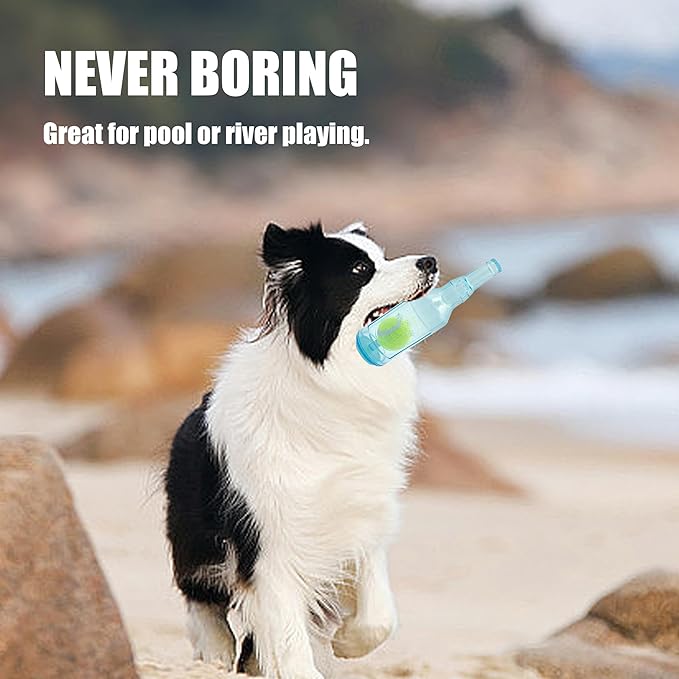 Dog Squeaky Floating Toy for Small Medium Large Dogs Training Fetch Indestructible Dog Chew Toy Indoor Pool Beach Outdoor Pet Supplies Green S