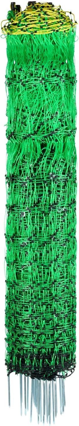 VEVOR Electric Fence Netting, 50" H x 164' L, Livestock Net Fencing with Posts & Stakes, Portable Mesh Nets for Goats, Sheep, Deer, Hogs, Dogs, Electric Fencing for Backyards, Gardens, Farms, Ranches