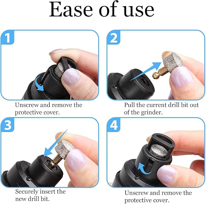 Whisperpaws Pain-Free Nail Trimmer, Stress Free Pet Nail Grooming, 2 Adjustable Speeds Electric Dog Nail Trimmer for Small, Medium, Large Dogs, Cats (1pcs)