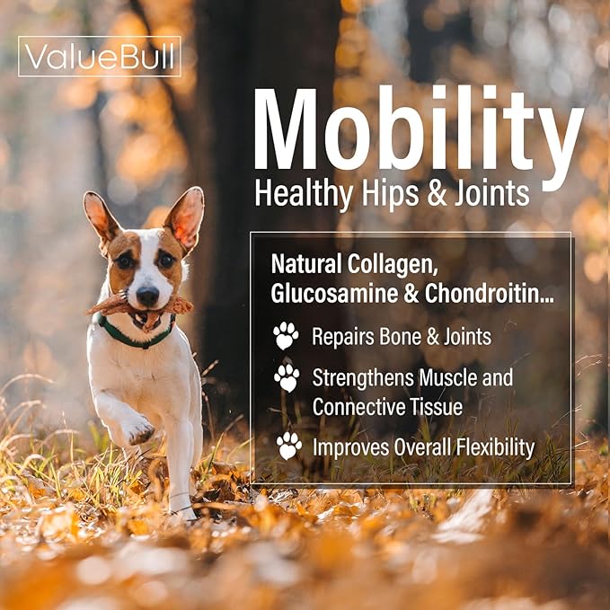 ValueBull Chicken Feet for Dogs, 100 Count Bulk Pack - All Natural Dog Chew, Hip and Joint Chew, Single Ingredient Dog Treat