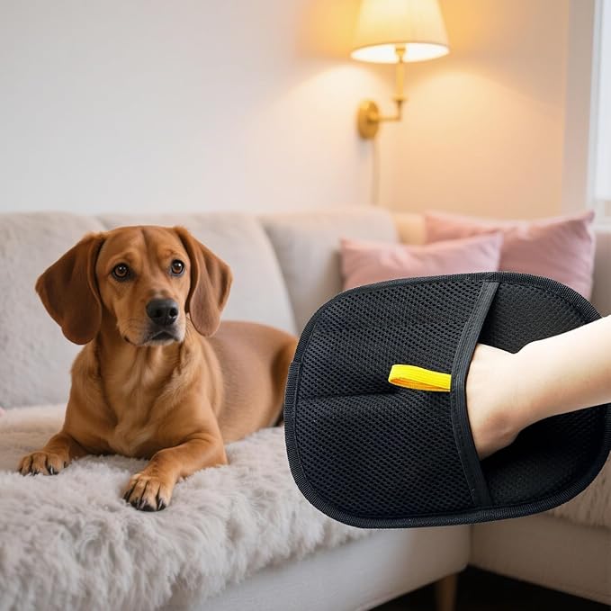 Pet Hair Removal Glove for Cats & Dogs, New Upgraded Electrostatic Pet Hair Gloves, Reusable Pet Hair Remover Tool for Clothing, Couch, Carpet, Car Seat