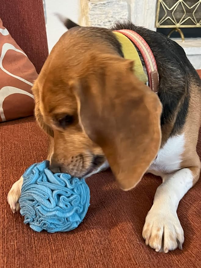 Puppy and Small Breed Snuffle Interactive Foraging Dog Puzzle Ball Toy Pink