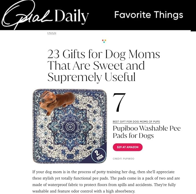 Washable Pee Pads for Dogs - Super Absorbent Reusable Puppy Training Pads - 100% Waterproof, Leak-Proof & Non-Slip Whelping Pads for Pet Housebreaking