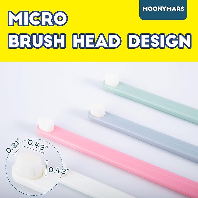 Small Dog Toothbrush, Cat & Puppy Tooth Brushing Kit, Ultra Soft & Mini Head Teeth Brush for Kitten & Tiny Pet, Doggy Toothbrushes Deep Dental Clean, 2 PCS, Graywhite