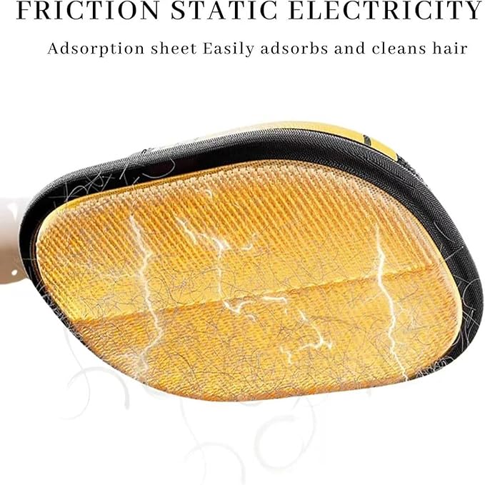 Whisker Gizmo Pet Hair Remover，Reusable Pet Hair Remover Glove，Pet Hair Removal Glove, Ultimate Pet Grooming Glove for Cats & Dogs - Dual-Sided Electrostatic Pet Hair Remover Mittens (2PCS)