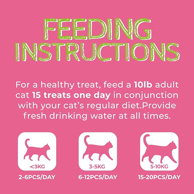 Just Try 13.4 OZ Urinary Tract Cat Treats for Indoor Cats Health Supplement Cranberry & D-Mannose for Kidney Bladder UT Support Salmon Flavor Crunchy Chews Cat Loves