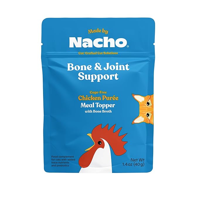 Made by Nacho Bone & Joint Support Cage-Free Chicken Puree Meal Topper with Bone Broth (36 Count)