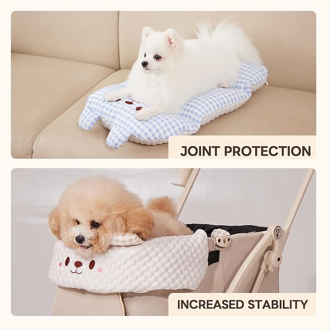 Stroller Cover for Pets, Removable & Washable Dog Stroller Cushion, Cushion & Cover for Dogs & Cats, Blue