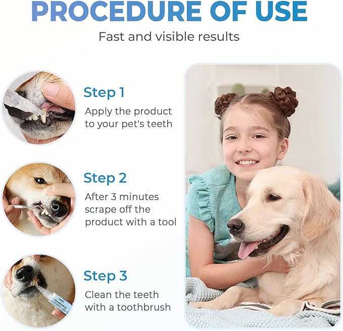 Pet Toothbrush Pen, 2025 Upgrade Pet Oral Repair Gel Dog Teeth Cleaning Pen, Pet Tooth Whitening & Cleaning Teeth Brightening Pens for Dog Cats Dental Care Fresh Breath (3)