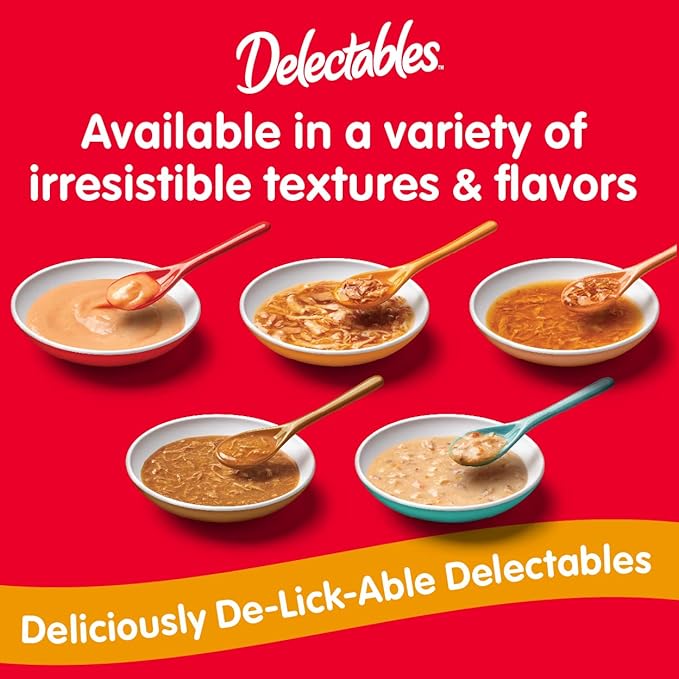 Hartz Delectables Stew Senior Lickable Wet Cat Treats, Multiple Flavors 1.4 Ounce (Pack of 12)