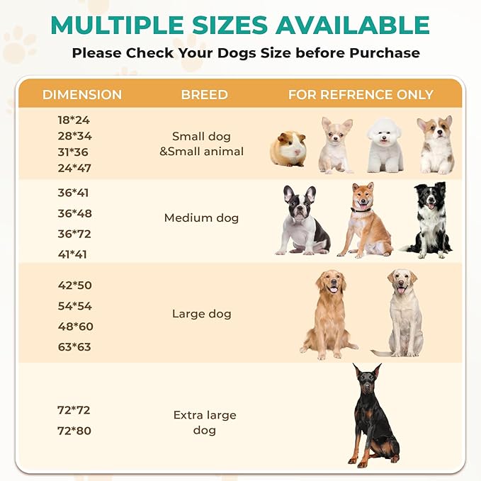 Fostanfly Washable Pee Pads for Dogs, 2 Pack Large 31"x36" Ultra-Absorbent and Leak-Proof Non-Slip Reusable Potty Training Pads for Dogs, Cats, Puppy, Potty of Add 8 Lanyards, Green