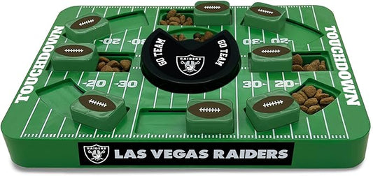 Pets First NFL Las Vegas Raiders Large Puzzle Toy - New Large Size, Interactive Treat Toy, Dog Slow Feeding Puzzle