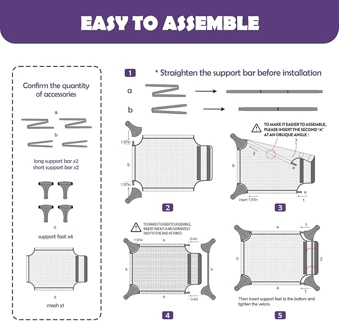 Outdoor Elevated Bed for Large Medium Dogs, Easy to Assemble With Portable Bag, Raised Cot With Pet-Friendly Feet, Breathable Mesh for Camping or Travel, Dark Grey