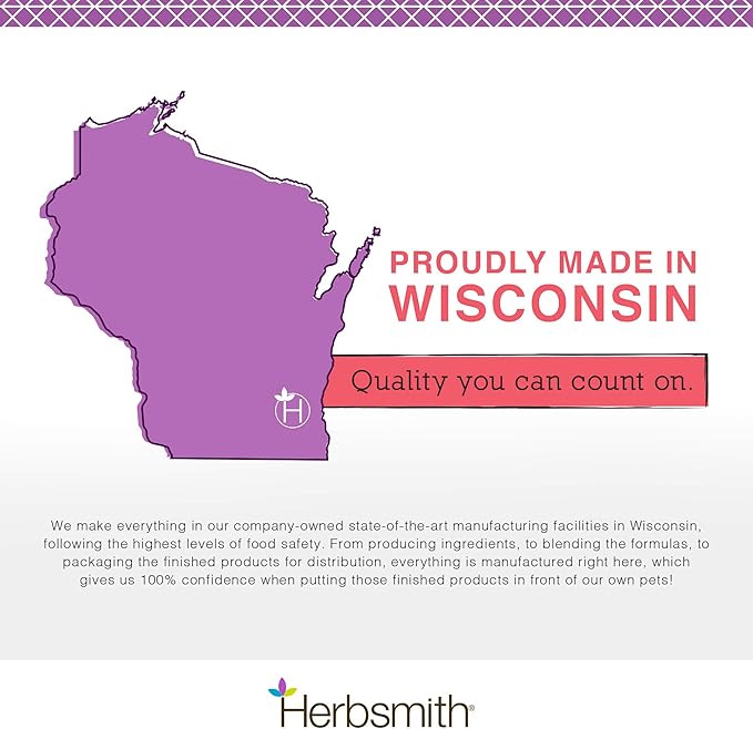 Herbsmith Calm Shen – Herbal Blend for Dogs & Cats – Natural Anxiety Remedy for Dogs & Cats – Feline and Canine Calming Supplement – 150g Powder