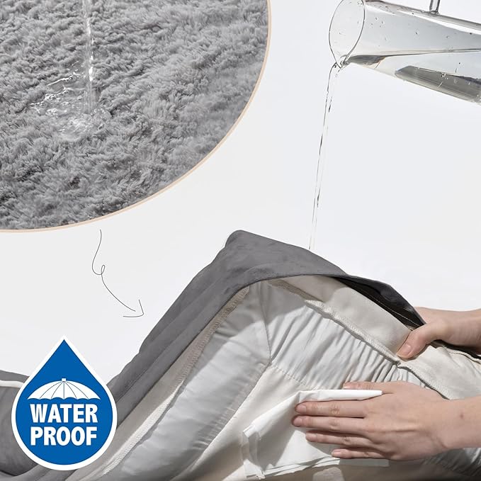 Comfort Expression Small Dog Beds Waterproof Orthopedic Foam Dog Sofa Beds for Medium Dogs Comfy Pet Bed with Washable Removable Cover & Non-Slip Bottom(Small,Grey)