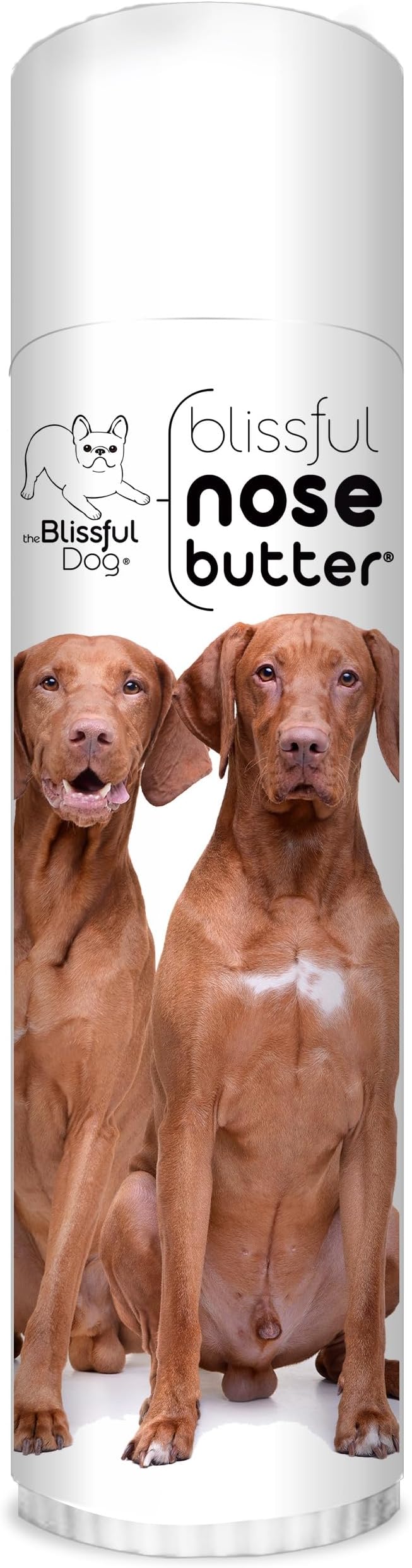 The Blissful Dog Vizsla Nose Butter for Dry, Cracked Skin, Lick-Safe Dog Nose Balm with Moisturizing Shea Butter, Almond, Olive, and Essential Oils, Pet Supplies, Uncented, 0.50 oz.
