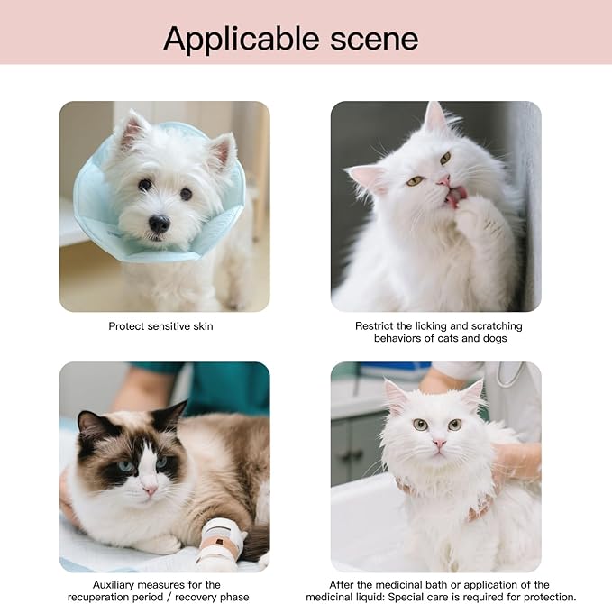 Touchdog Foldable Dog Cone Collar for Cats & Dogs - Adjustable Soft Recovery Collar with Waterproof PU Coating, Lightweight Design, 24.5cm/9.6in Wide Barrier (Pink, XL)